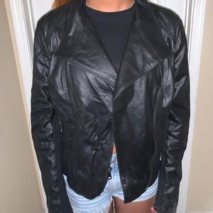 Andrew Marc Black Leather jacket